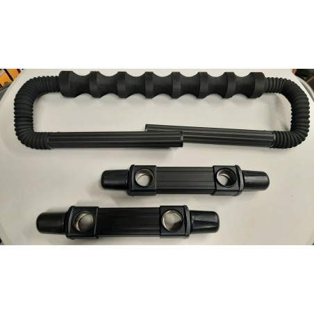 BARRE REPOSE CANNE 7 CRANS+ DEUX BARRES DE LIAISONS 160 MM RIVE