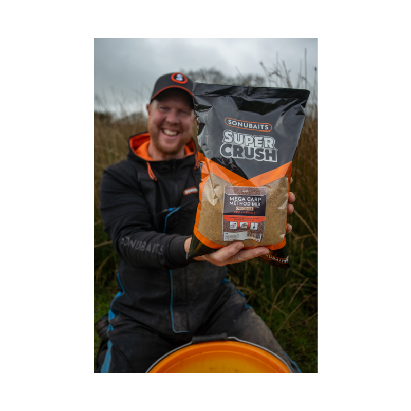 Sonubaits - Amorce Super Crush Mega Carp Method Mix Original 2kg Sonubaits - Amorce Super Crush Mega Carp Method Mix Original 2kg