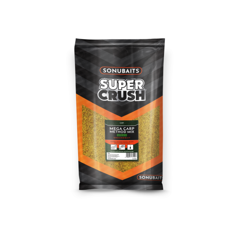 AMORCE SUPER CRUSH MEGA CARP METHOD MIX GREEN 2 KILOS SONUBAITS AMORCE SUPER CRUSH MEGA CARP METHOD MIX GREEN 2 KILOS SONUBAITS