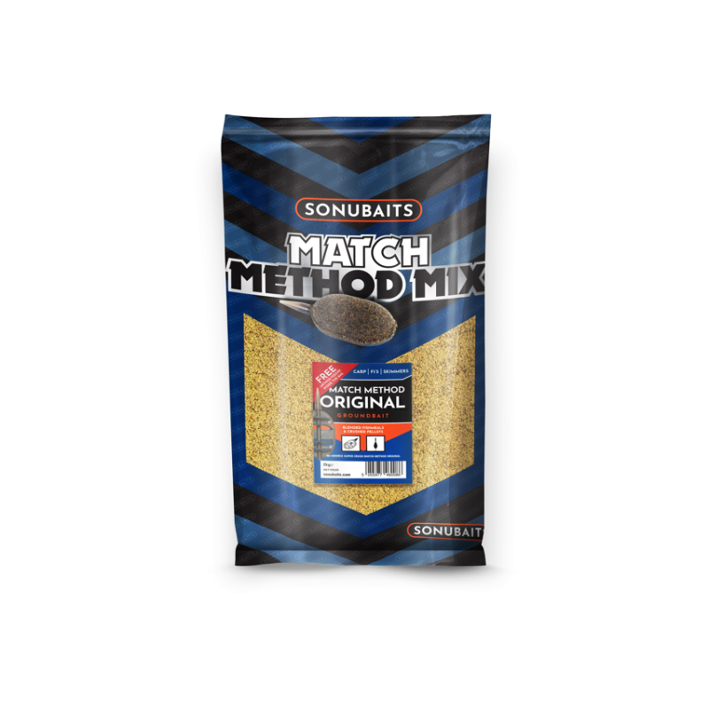 AMORCE MATCH METHOD ORIGINAL MIX 2 KILOS SONUBAITS AMORCE MATCH METHOD ORIGINAL MIX 2 KILOS SONUBAITS