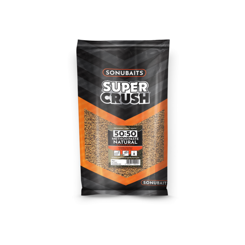 Sonubaits - Amorce Super Crush 50:50 Method & Paste Natural 2kg Sonubaits - Amorce Super Crush 50:50 Method & Paste Natural 2kg