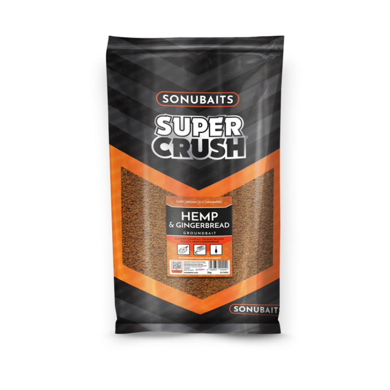 Sonubaits - Amorce Super Crush Hemp & Gingerbread 2kg Sonubaits - Amorce Super Crush Hemp & Gingerbread 2kg