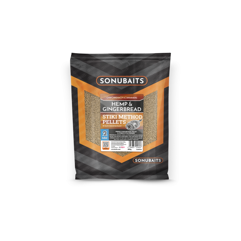 PELLETS STIKI METHOD HEMP GINGERBREAD 2MM SONUBAITS PELLETS STIKI METHOD HEMP GINGERBREAD 2MM SONUBAITS