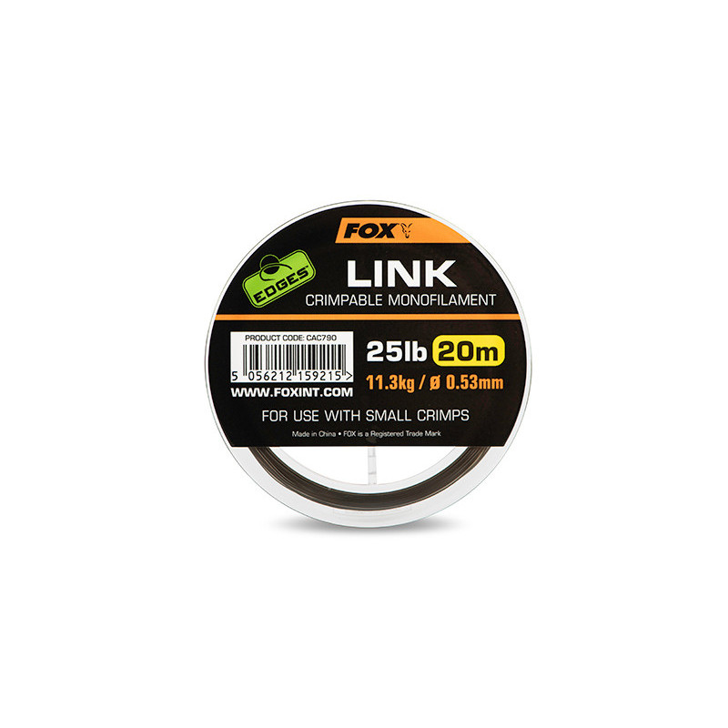 Fox Edges - Link Crimpable Monofilament Fox Edges - Link Crimpable Monofilament