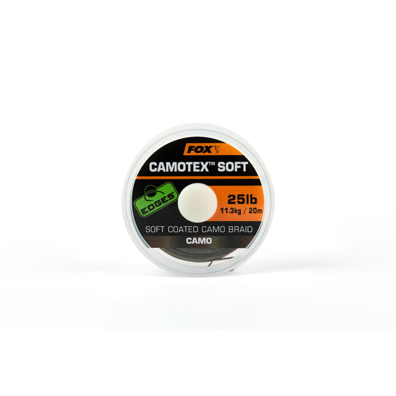 Fox Edges - Tresse Camotex Soft Coated Camo Braid Fox Edges - Tresse Camotex Soft Coated Camo Braid