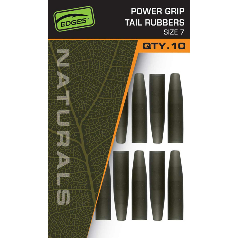 Fox Edges - Power Grip Tail Rubbers Size 7 Natural Fox Edges - Power Grip Tail Rubbers Size 7 Natural
