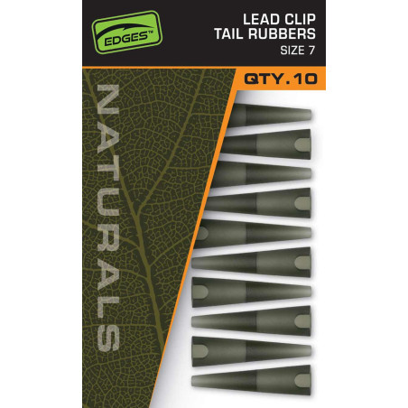 Fox Edges - Lead Clip Tail Rubbers Size 7 Naturals