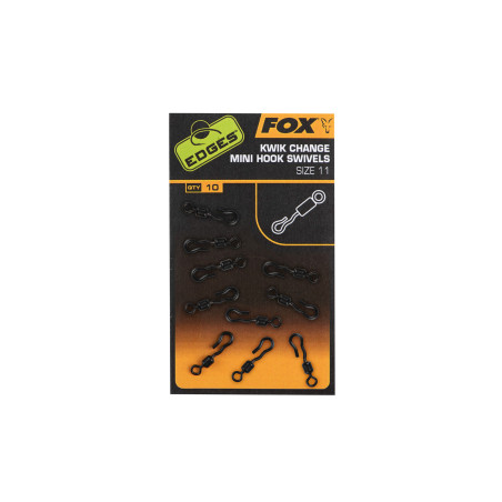 Fox Edges - Emerillons Kwik Change Mini Hook Swivels Size 11