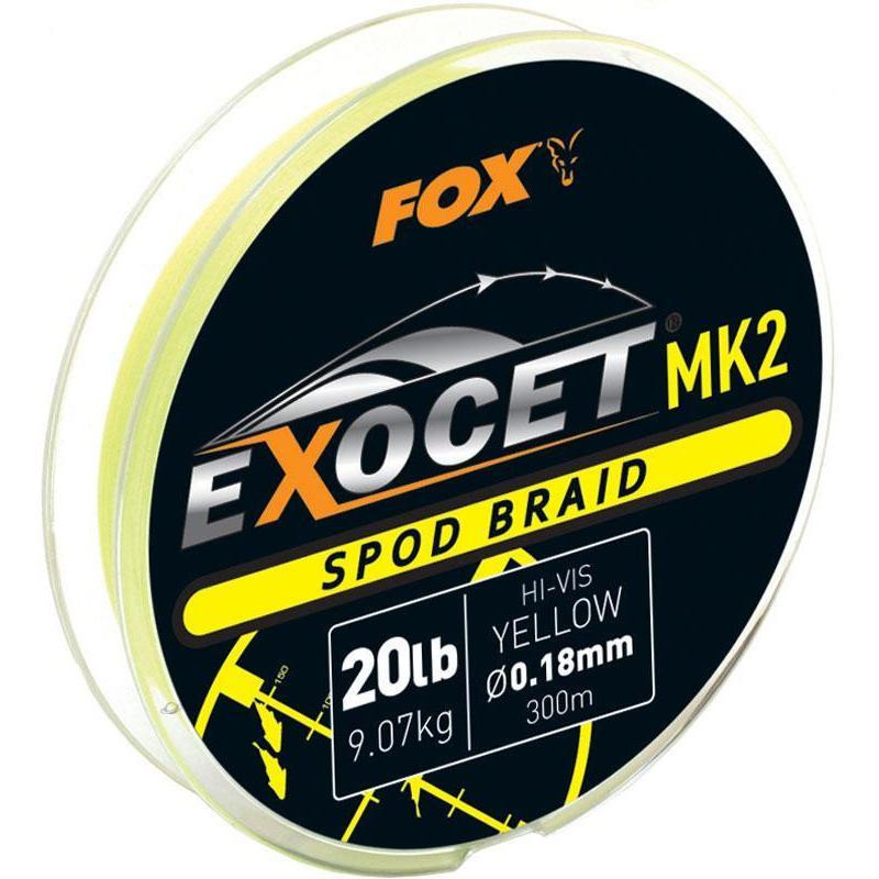 EXOCET SPOT BRAID MK2 20LB YELLOW FOX EDGES EXOCET SPOT BRAID MK2 20LB YELLOW FOX EDGES