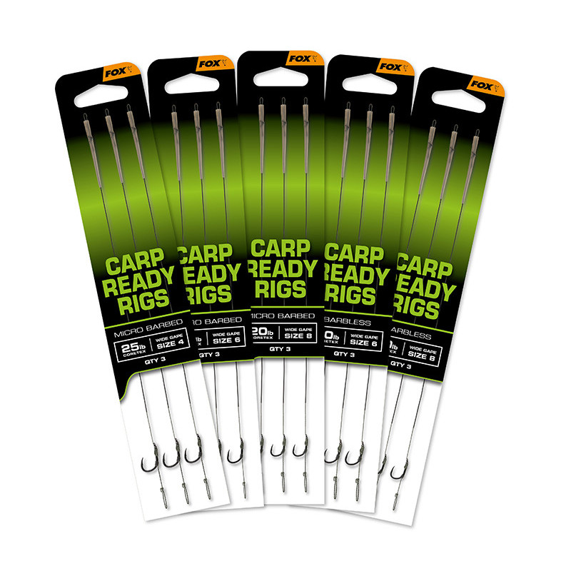 Fox Edges - Bas de ligne montés Carp Ready Rigs 25lb Fox Edges - Bas de ligne montés Carp Ready Rigs 25lb