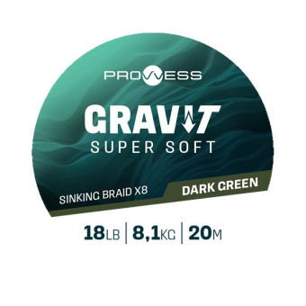 Prowess - Tresse spéciale bas de ligne Gravi-T Super Soft Sinking