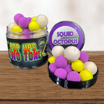 Pro Elite Baits - Pop Ups Two Tone Squid Octopus Fluo
