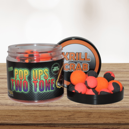 Pro Elite Baits - Pop Ups Two Tone Krill Crab Fluo