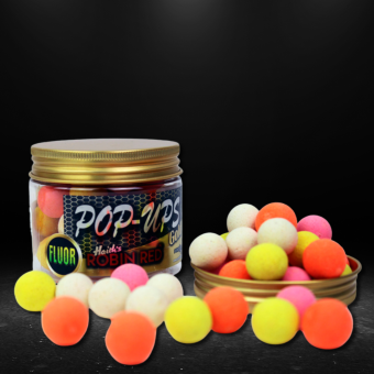 Pro Elite Baits - Pop Ups Gold Robin Red Fluo