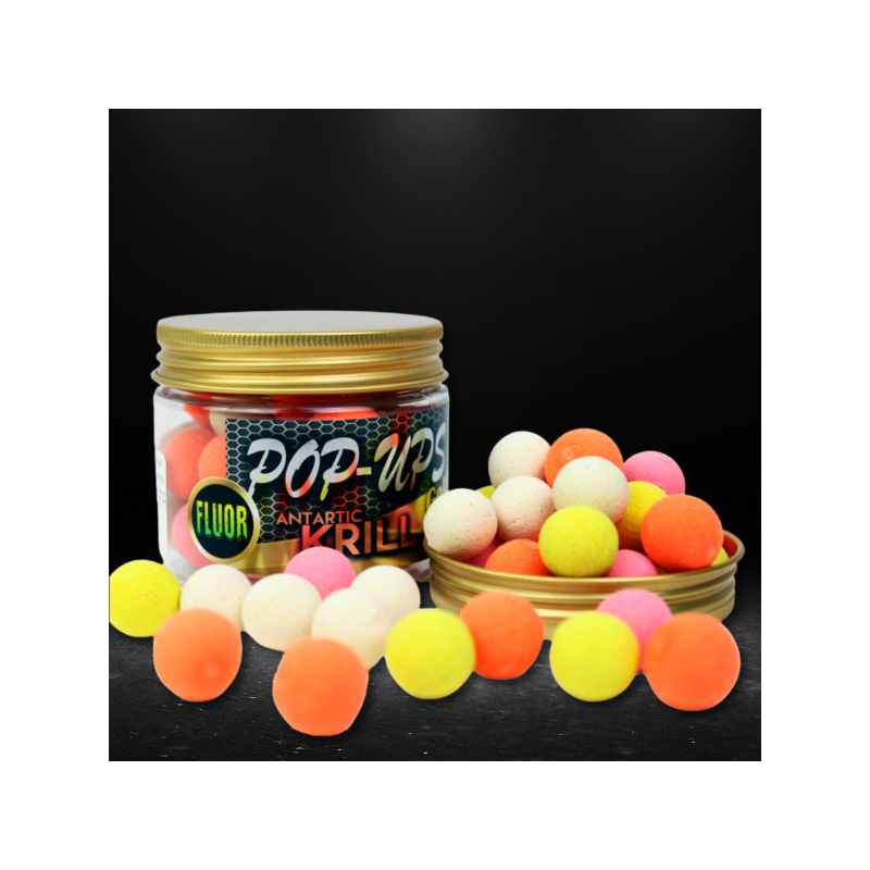Pro Elite Baits - Pop Ups Gold Antartic Krill Fluo Pro Elite Baits - Pop Ups Gold Antartic Krill Fluo