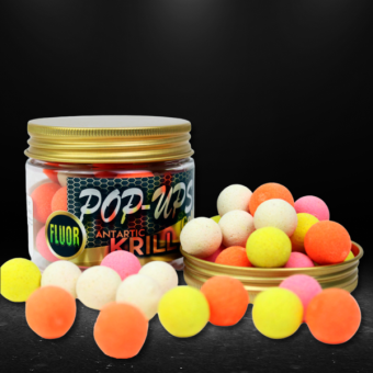 Pro Elite Baits - Pop Ups Gold Antartic Krill Fluo