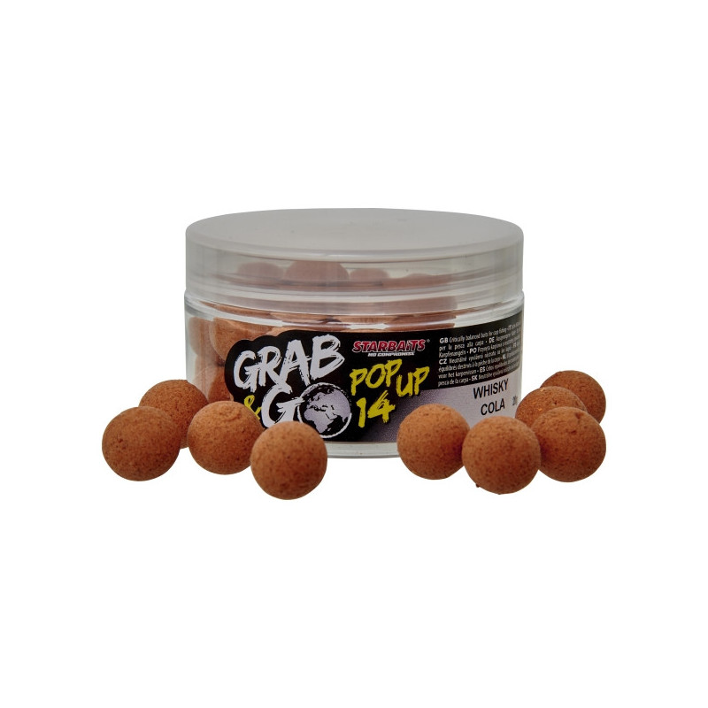 Starbaits - Pop Up Grab and Go Whisky Cola 14mm Starbaits - Pop Up Grab and Go Whisky Cola 14mm