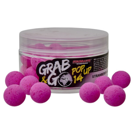 Starbaits - Pop Up Grab and Go Strawberry Jam 14mm