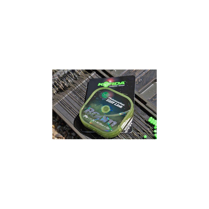Korda - Fluorocarbon Stiff Link Boom 25lb Korda - Fluorocarbon Stiff Link Boom 25lb
