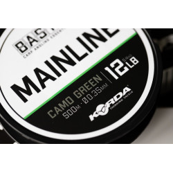 Korda - Nylon Basix Mainline camo green 500m Korda - Nylon Basix Mainline camo green 500m