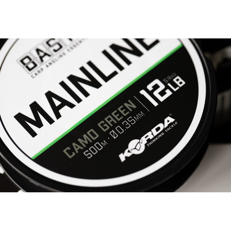 Korda - Nylon Basix Mainline camo green 500m Korda - Nylon Basix Mainline camo green 500m